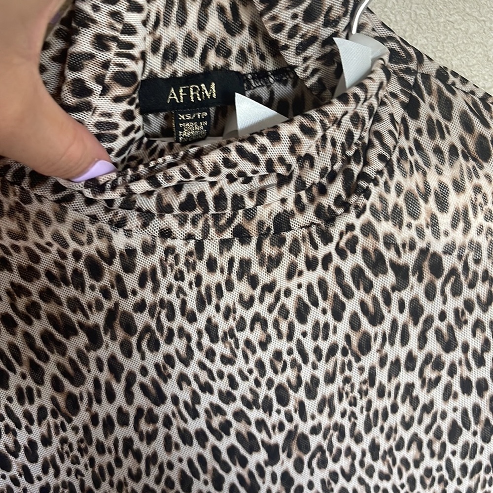 AFRM Leopard Print Top - Picture 2 of 5